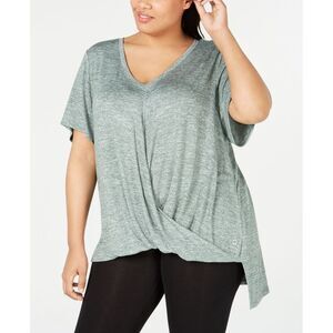 Calvin Klein Performance Plus Size Draped Top